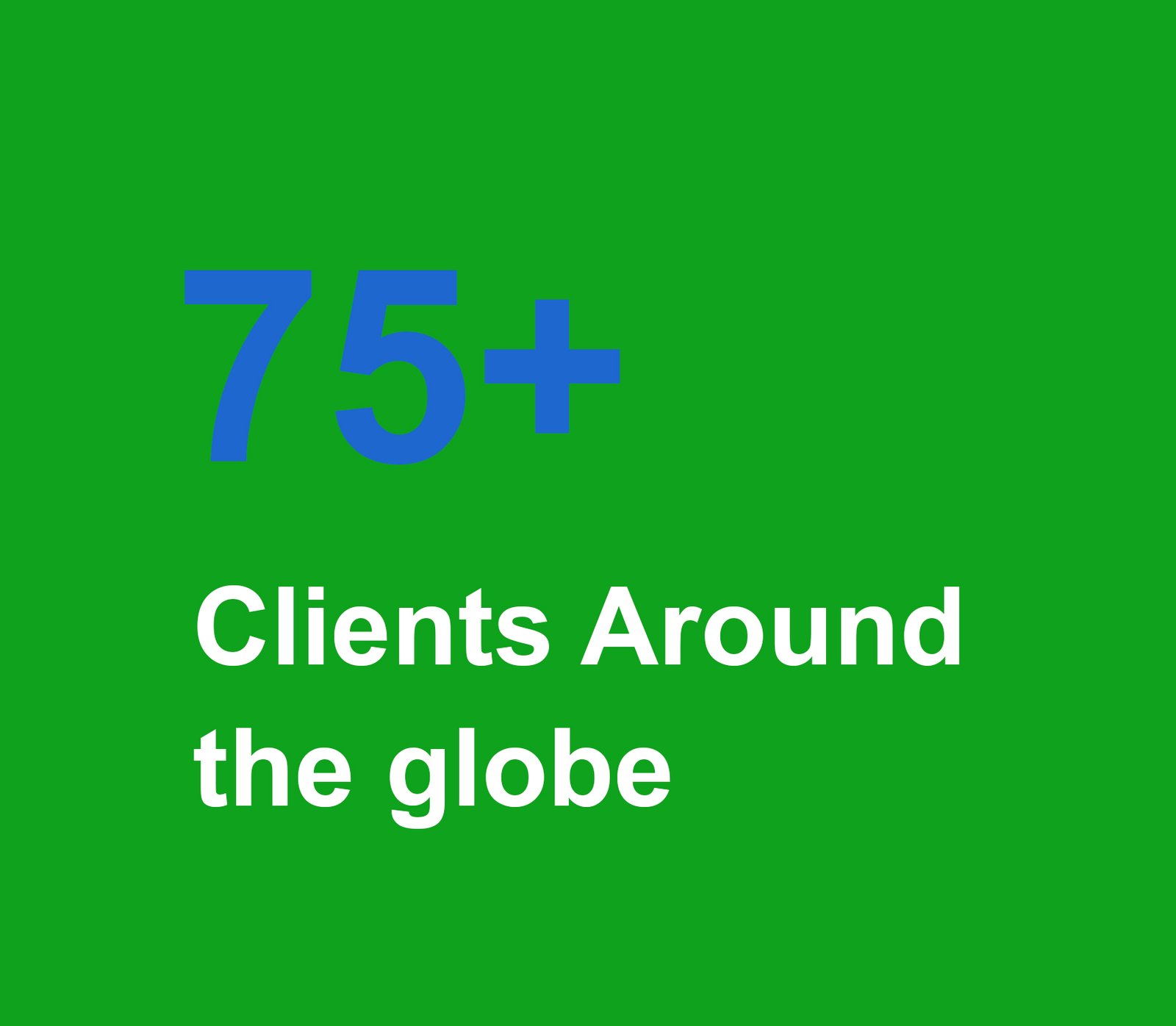 75+ client around the globe